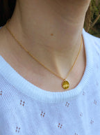 Floral Etched Pendant Necklaces (Assorted Styles - Daisy - Lavender - Lily - Rose - Sunflower - Tulip)