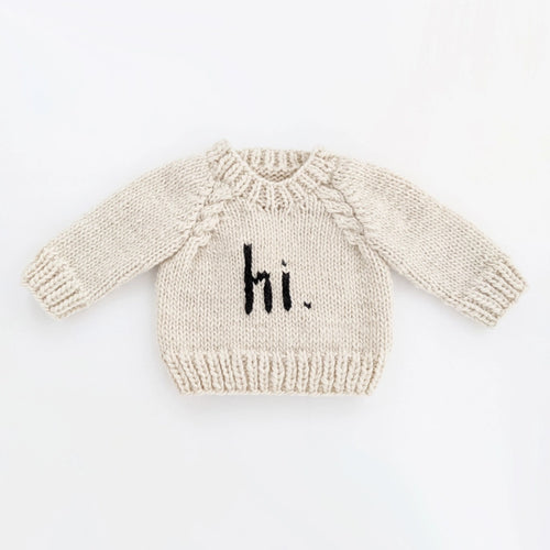 Hi. Crew Neck Infant Sweater