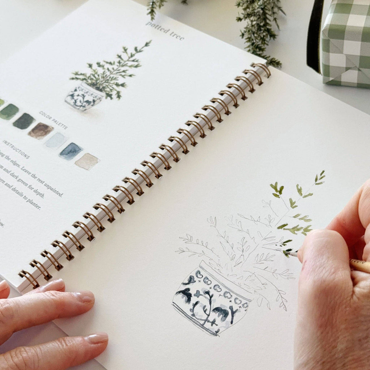 Classic Christmas Watercolor Workbook | Emily Lex Artwork