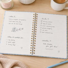 Blue Gingham Spiral Notebook