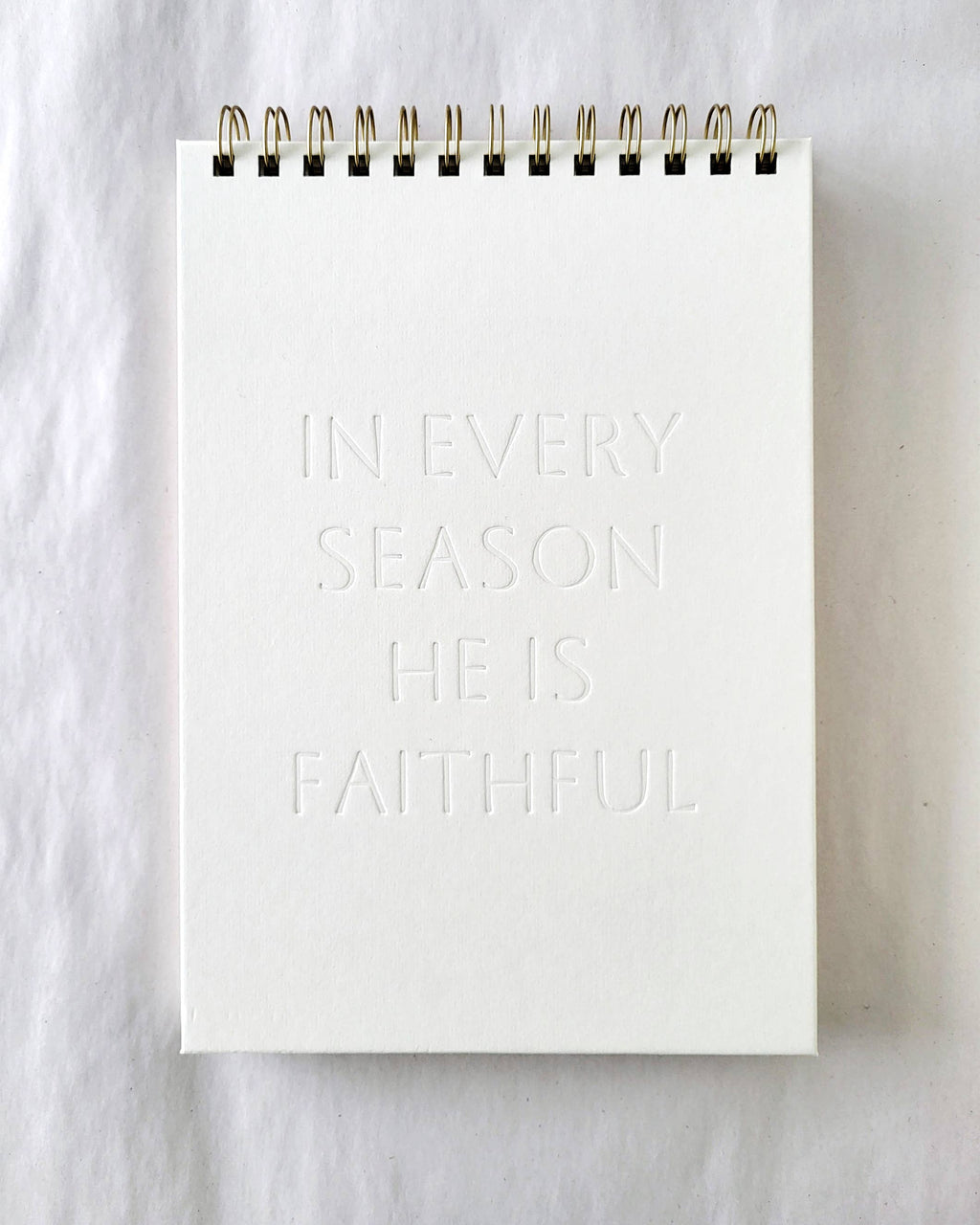 He is Faithful | Letterpress Notebook