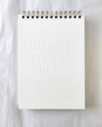 He is Faithful | Letterpress Notebook