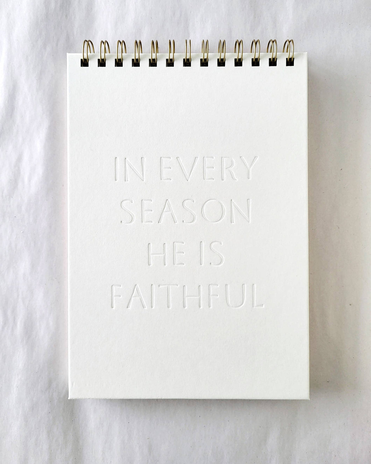 He is Faithful | Letterpress Notebook