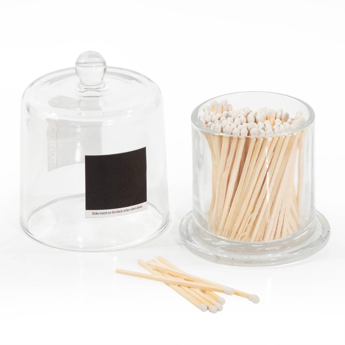 Glass Jar with Wooden Matches