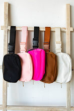 Nylon Crossbody Belt Bag: IVORY