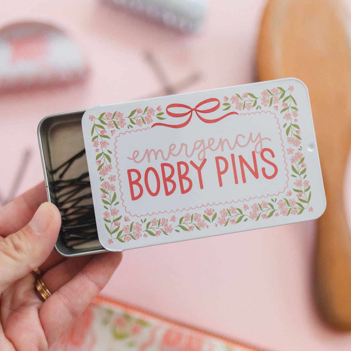 Emergency Bobby Pins | Travel Tin with 60 Hair Pins