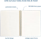 Blue Gingham Spiral Notebook