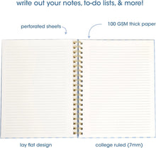 Blue Gingham Spiral Notebook