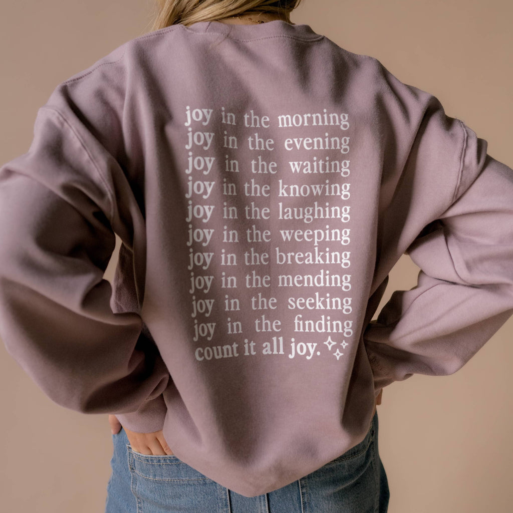 Count It All Joy Sweatshirt | Dusty Mauve