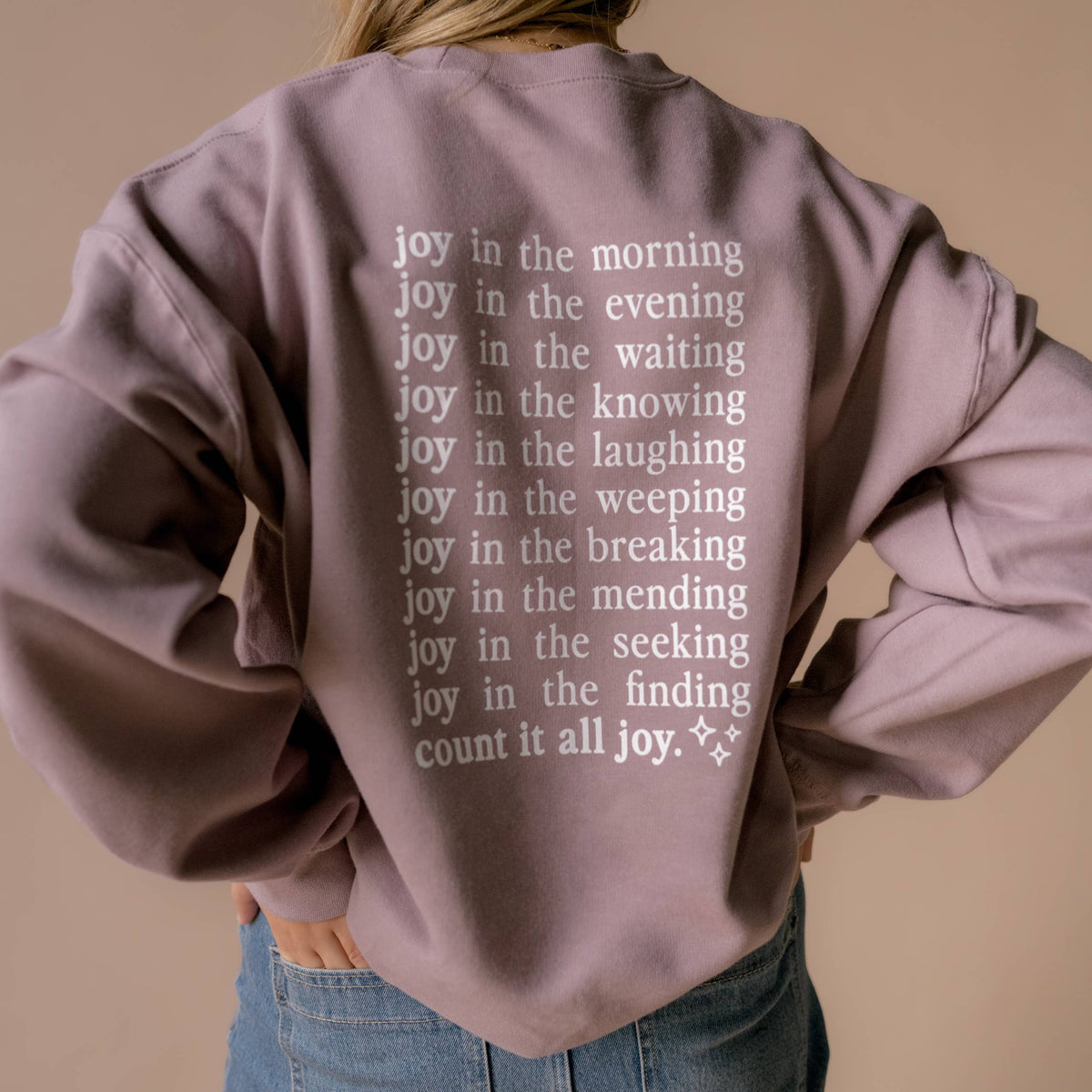 Count It All Joy Sweatshirt | Dusty Mauve