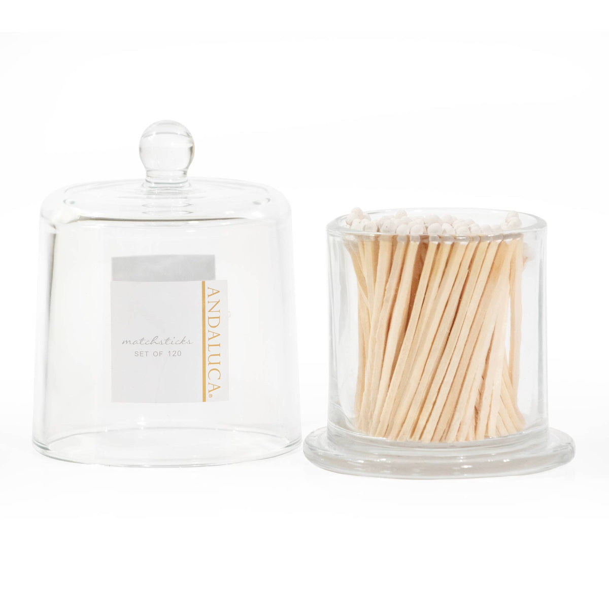 Glass Jar with Wooden Matches
