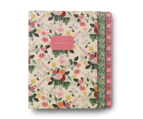 Assorted Set of 3 Floral Notebooks