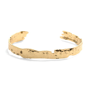 Gilded Gold Narrow Cuff Bracelet