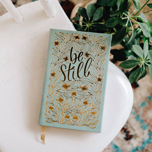 Be Still Journal with Gold Foil