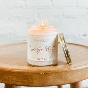 "Love You Most" Candle
