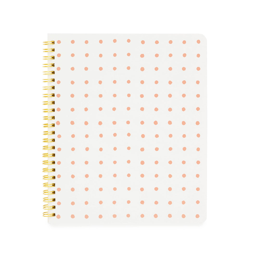 Rose Dot Spiral Notebook