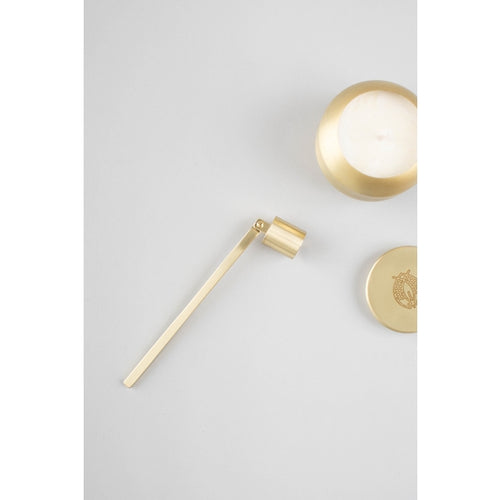 Engraved Brush Gold Snuffer