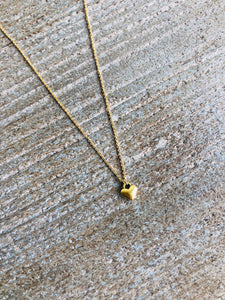 Collide Mini Gold Heart Necklace