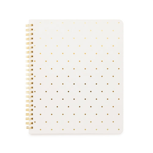 White Perfect Dot Notebook