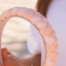 Braided Chiffon Headband - Peach