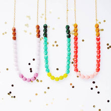 Colorful Bead Strand Necklace