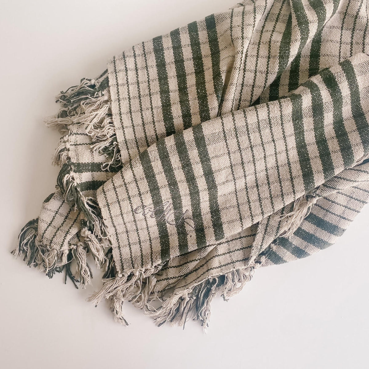 Collide Logo Woven Cotton Throw Blanket CLEARANCE