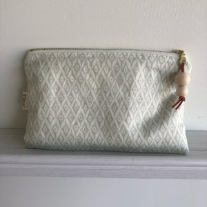 Fern and Arrow Zippered Make Up Pouch