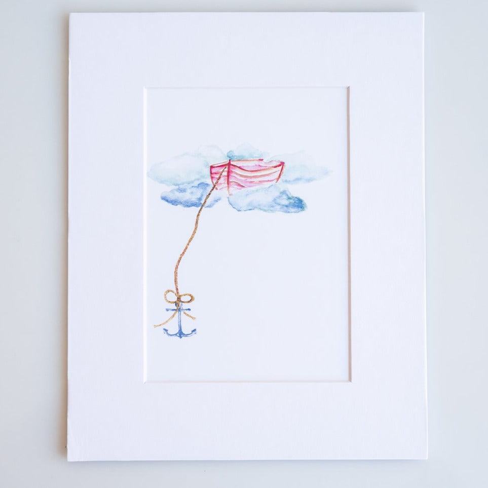Go Ahead  - Boat and Anchor Art Print