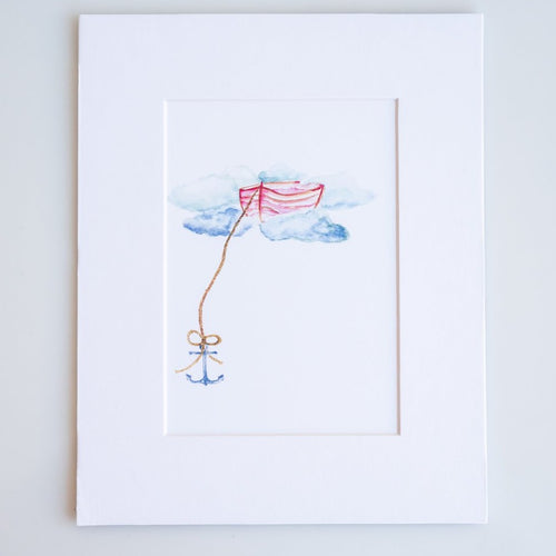 Go Ahead  - Boat and Anchor Art Print