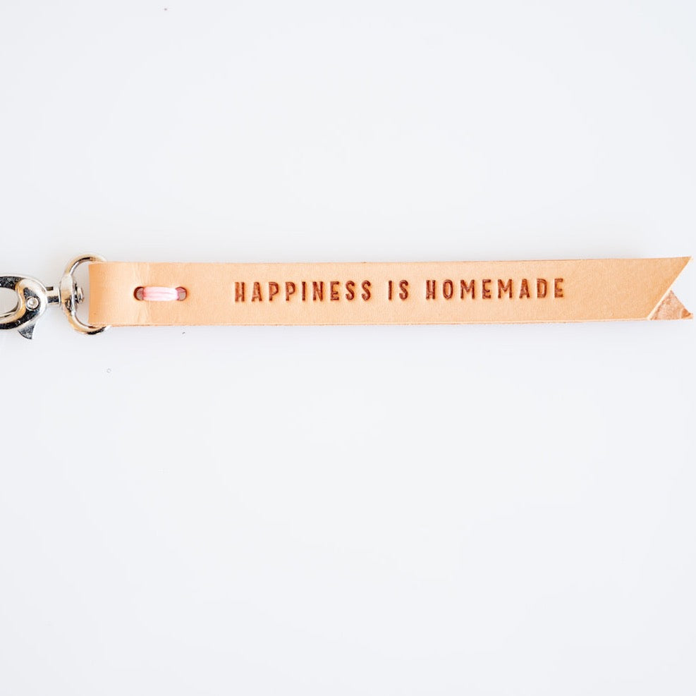 Inspirational Leather Keyring