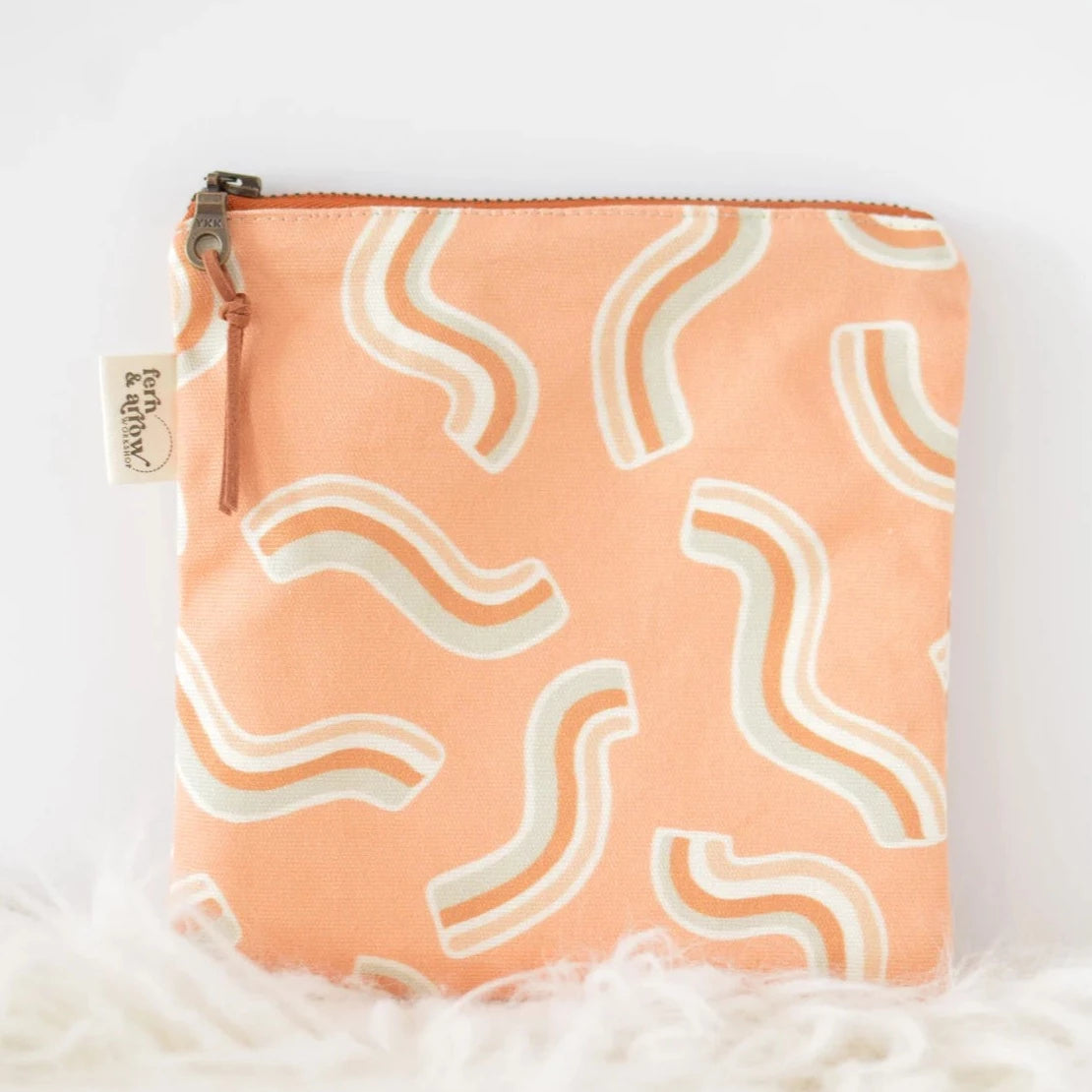 Fern & Arrow Square Zipper Pouch