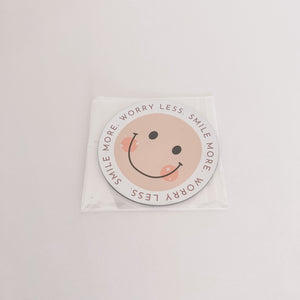 Fern & Arrow "Smile More, Worry Less" Magnet